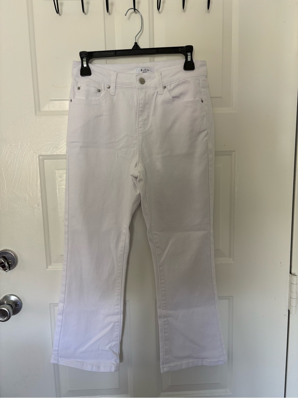 Code Bleu Women's White Wide-Leg Jeans